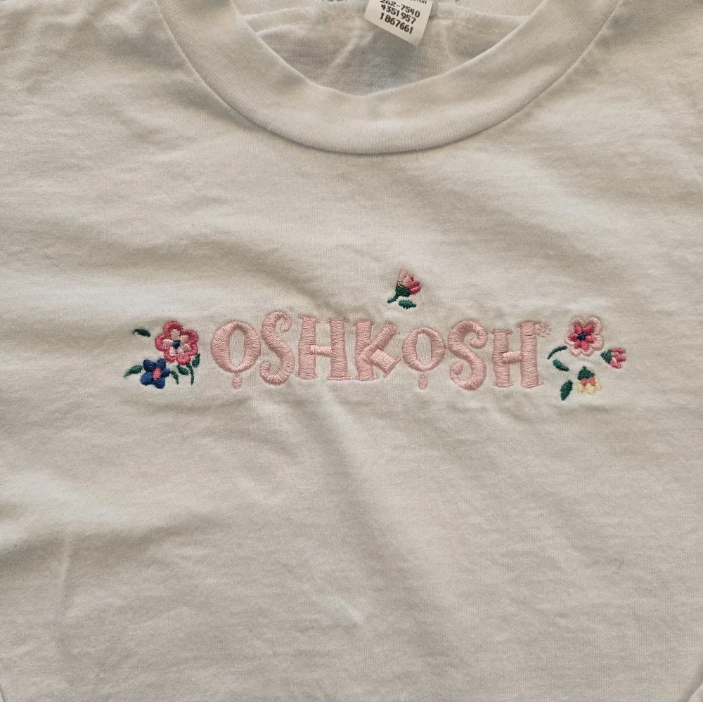 OshKosh B'gosh Vintage Y2k White Long Sleeved T Shirt